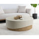 Patras 48 X 16.5 inch Cream / Light Brown Outdoor Coffee Table